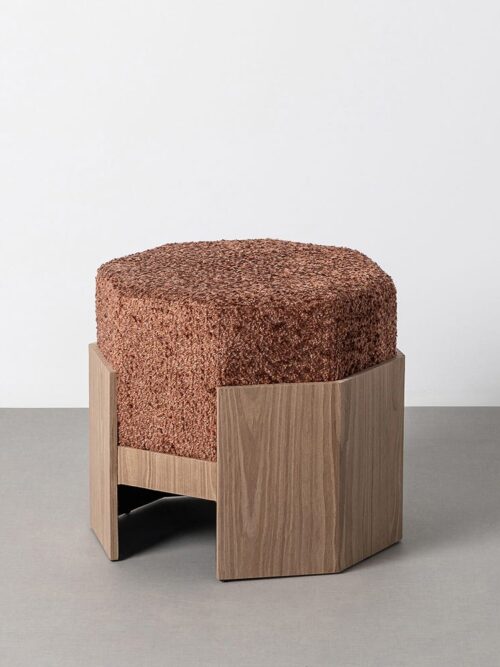 Pouf Tuile Tissu Ixia 50 cm
