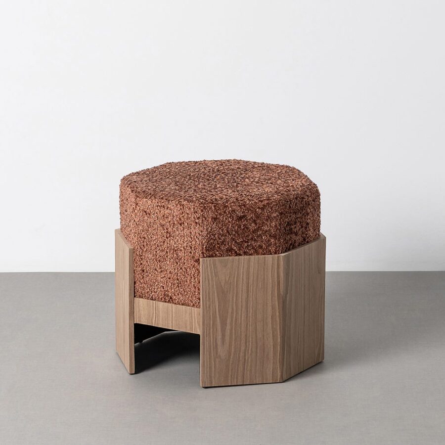 Pouf Tuile Tissu Ixia 50 cm