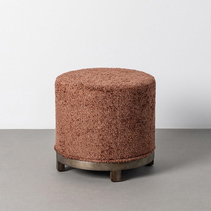 Pouf Pivotant Tuile Tissu Ixia