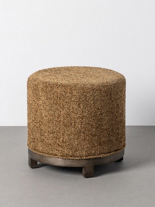 Pouf Pivotant Ocre Tissu Ixia