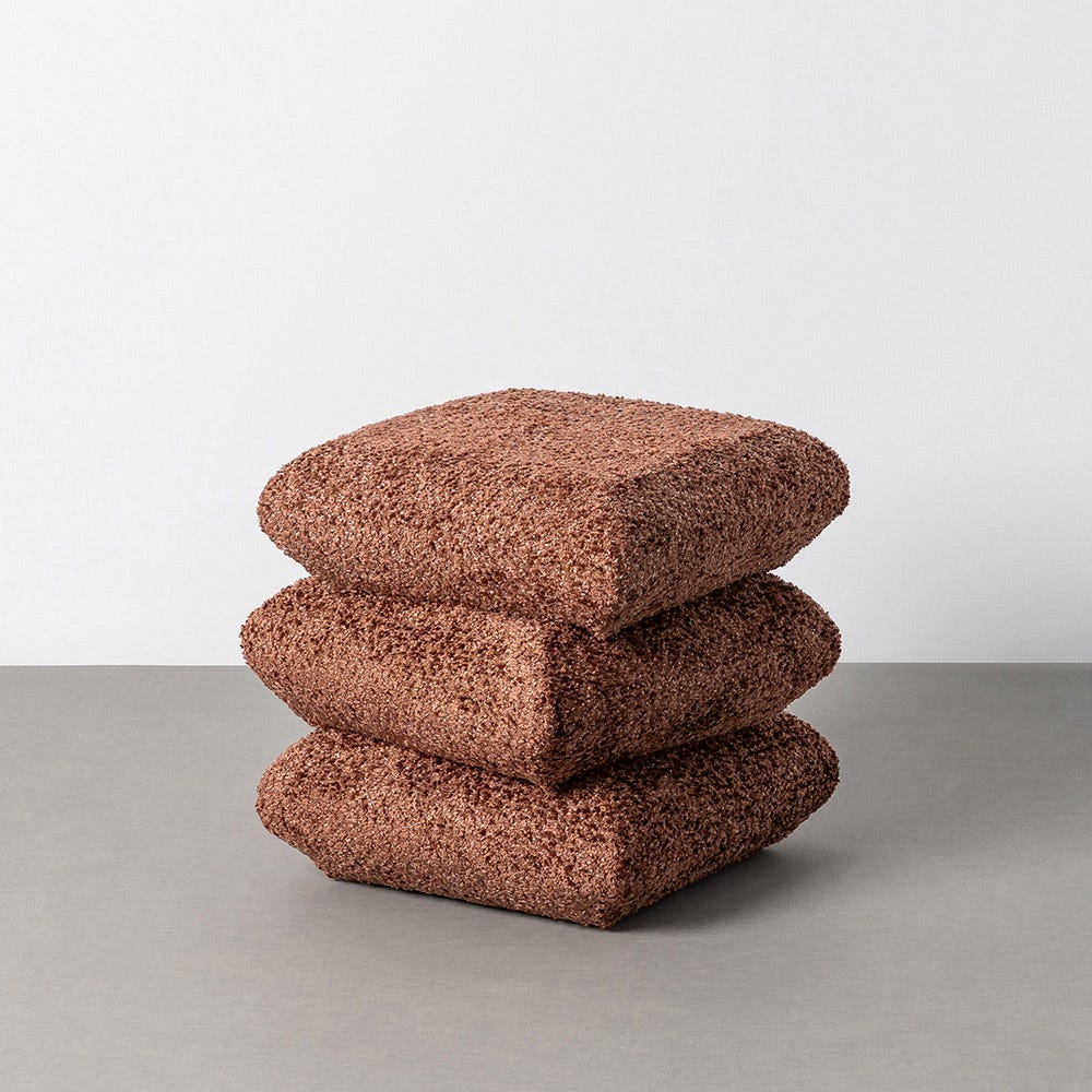 Pouf Tuile Tissu Ixia 42 cm