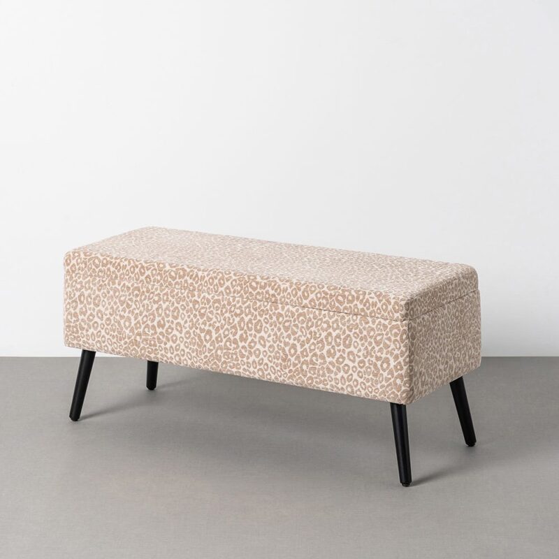 Banc Malle Crème-Beige Tissu Ixia