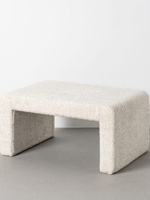 Banc Crème Tissu Ixia