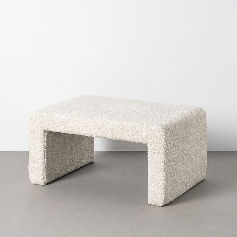 Banc Crème Tissu Ixia