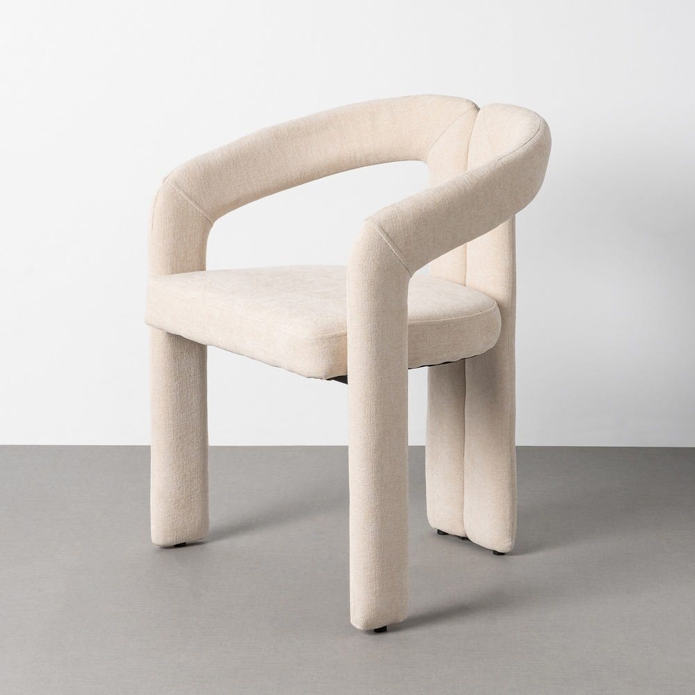 Fauteuil Crème Étoffe Ixia