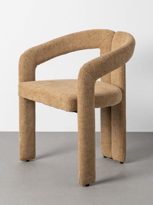 Fauteuil Beige Étoffe Ixia 60 cm