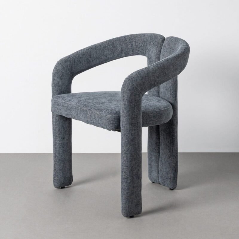 Lot de 2 : Fauteuil Bleu Étoffe Ixia