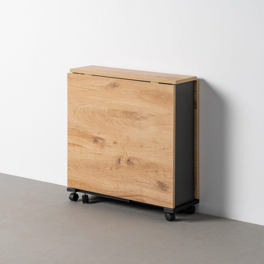 Table à Manger Noir-naturel Ixia 148cm