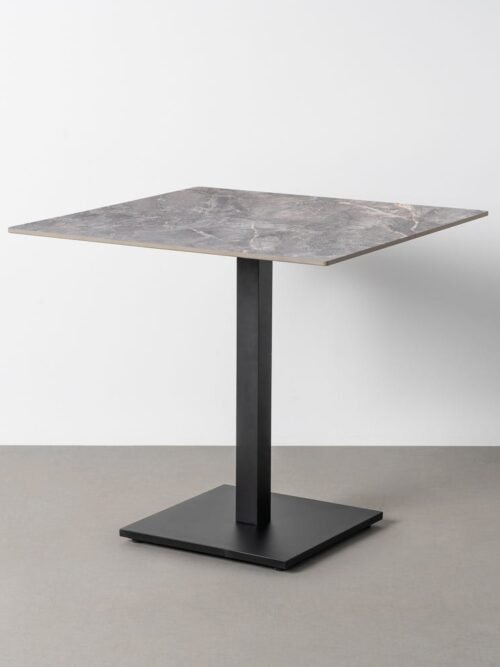Lot de 2 : Table à Manger Céramique Gris Pierre Ixia 80cm