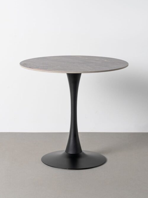 Table à Manger Céramique Gris Pierre Ixia 80cm