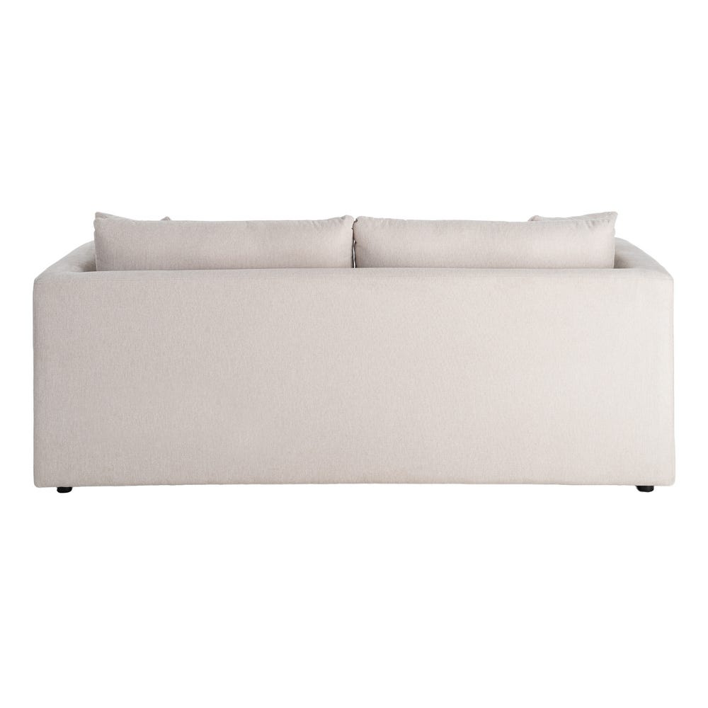 Canapé 3 Places Crème Tissu-Bois Ixia 210 cm – Image 4