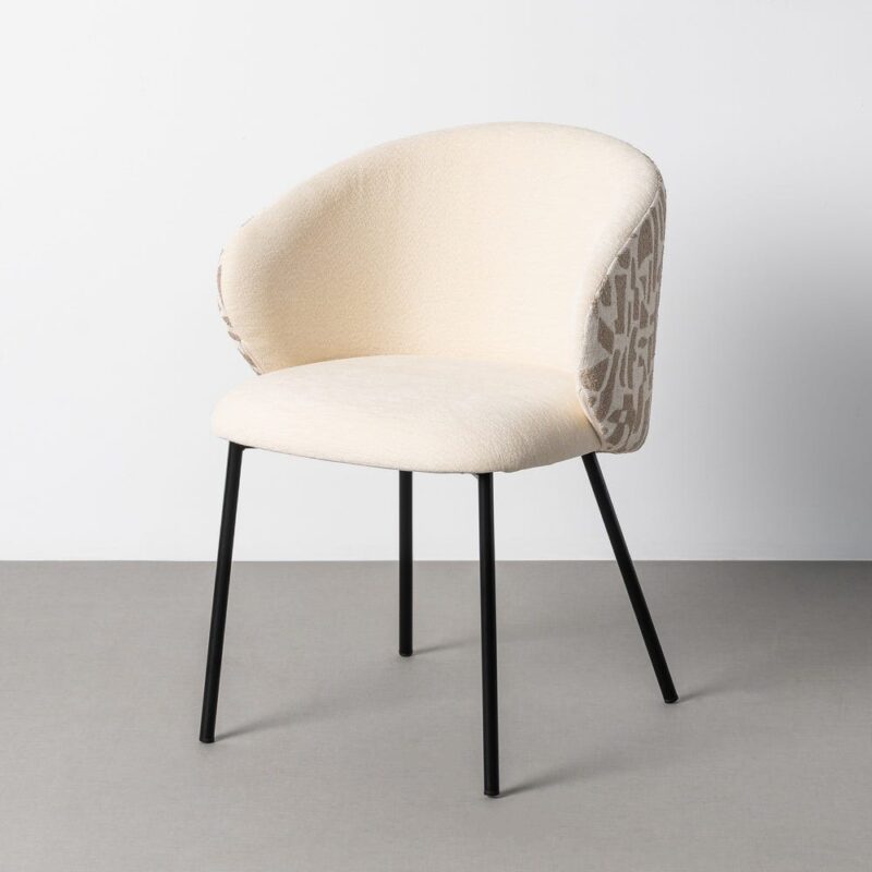 Chaise Imprimé Tissu-Métal Ixia 55 cm