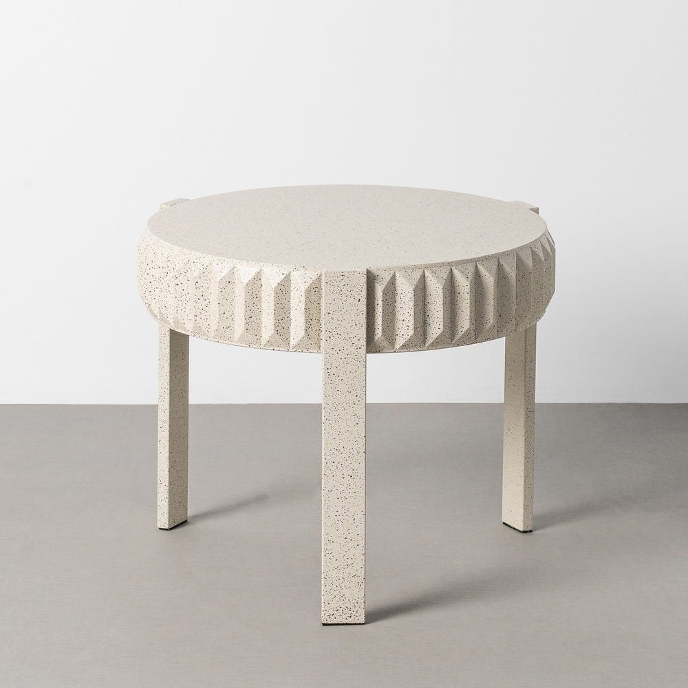 Petit Table Blanc Métal Ixia 64 cm