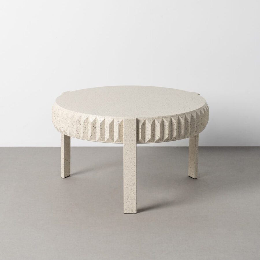 Table Basse Blanc Métal Ixia
