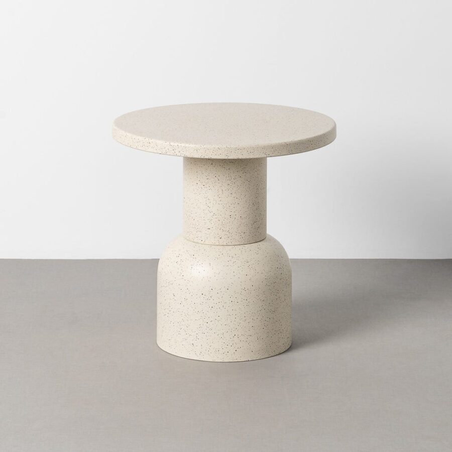 Table d'Appoint Blanc Ixia 51cm