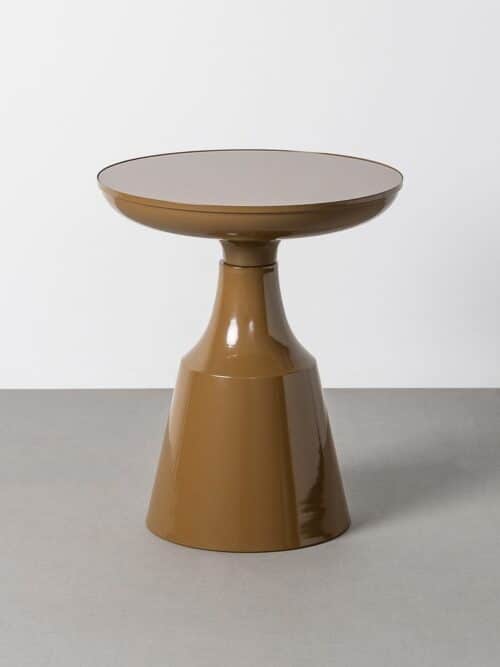 Table d'Appoint Brun Tabac Ixia 50cm