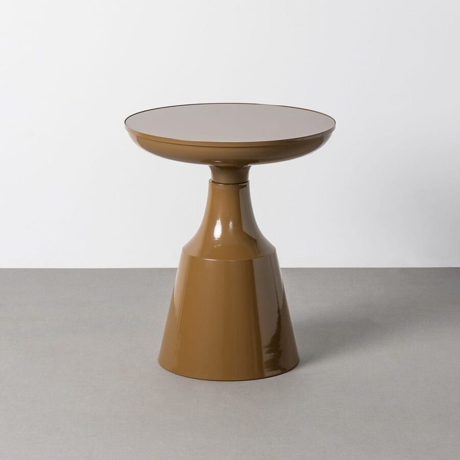 Table d'Appoint Brun Tabac Ixia 50cm