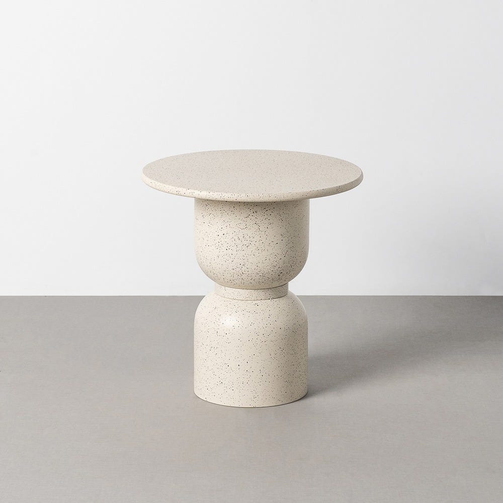 Table d'Appoint Blanc Ixia 50cm