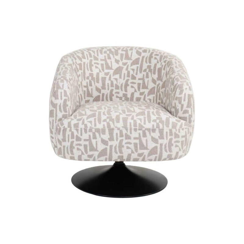 Fauteuil Pivotant Crème-Beige Ixia