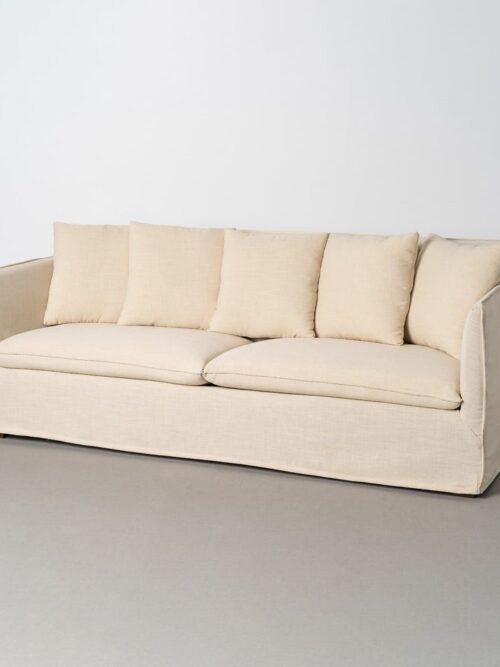 Canapé Beige Étoffe Ixia 215 cm