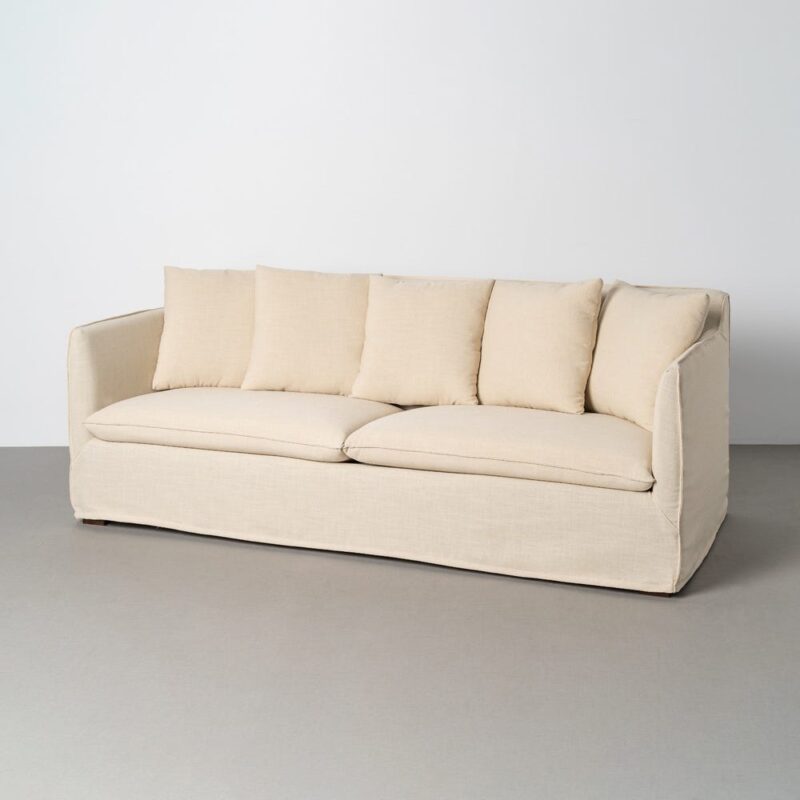 Canapé Beige Étoffe Ixia 215 cm