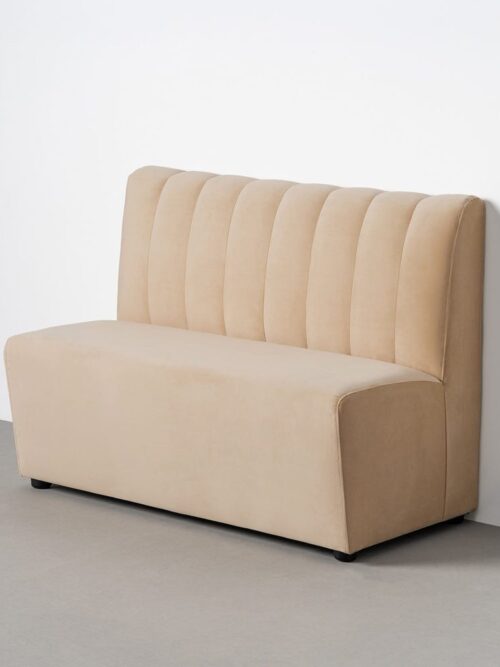 Banc Beige Tissu Ixia 120 cm
