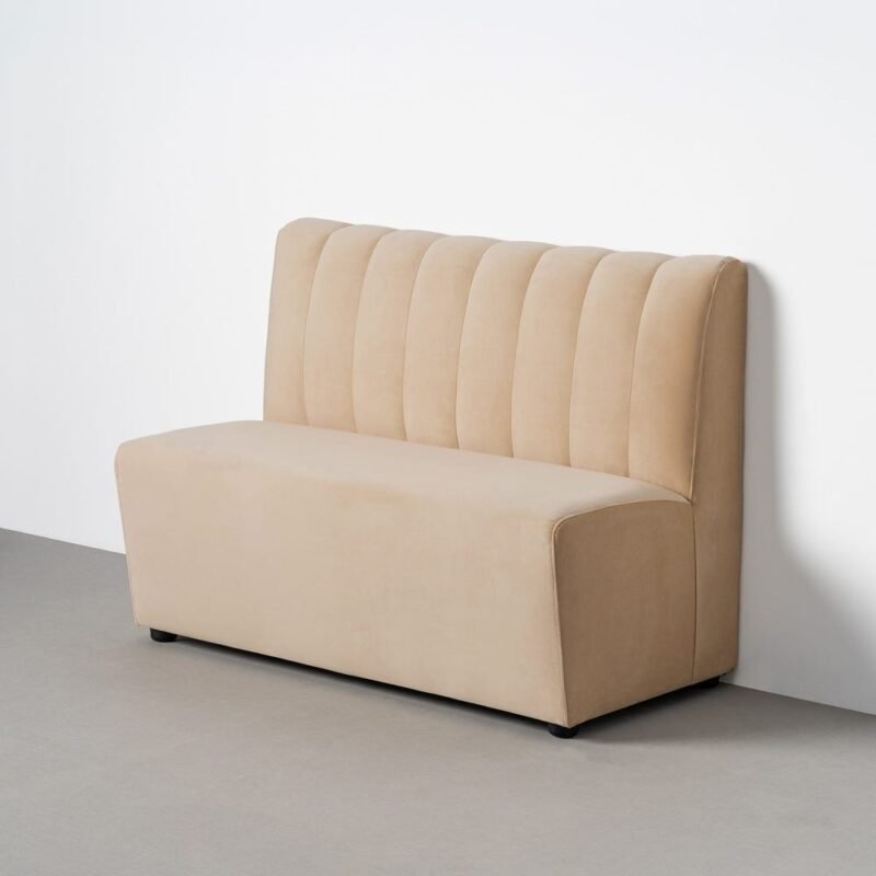 Banc Beige Tissu Ixia 120 cm