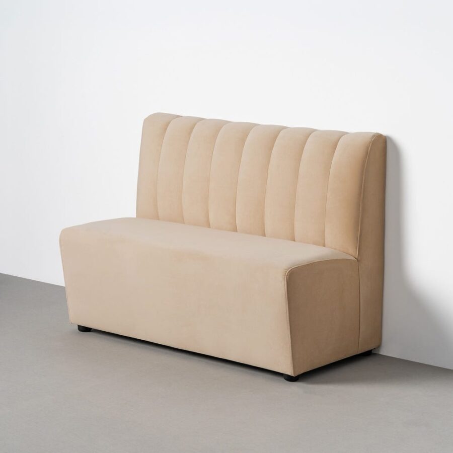 Banc Beige Tissu Ixia 120 cm