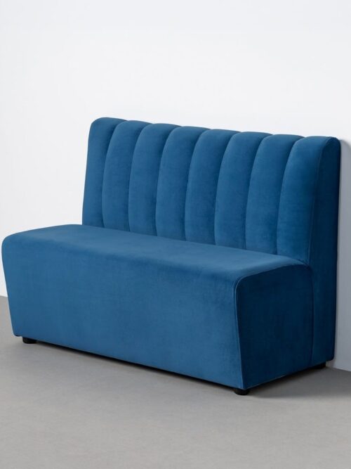 Banc Bleu Tissu Ixia 120 cm
