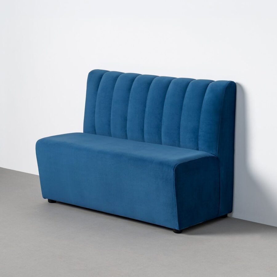 Banc Bleu Tissu Ixia 120 cm