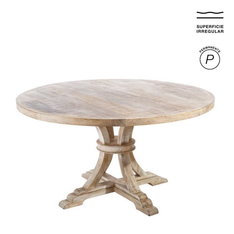 Table à Manger Manguier Blanc Décapage Ixia 150cm