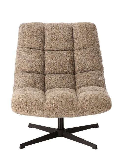 fauteuil pivotant chiné beige montclar athezza