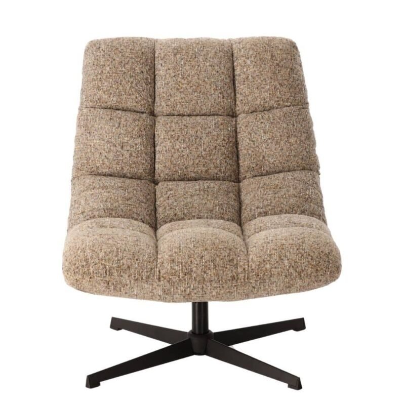 fauteuil pivotant chiné beige montclar athezza