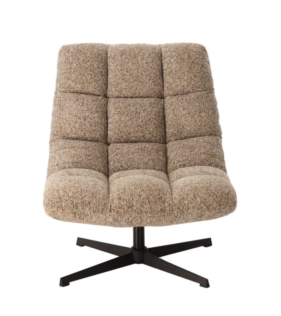 fauteuil pivotant chiné beige montclar athezza