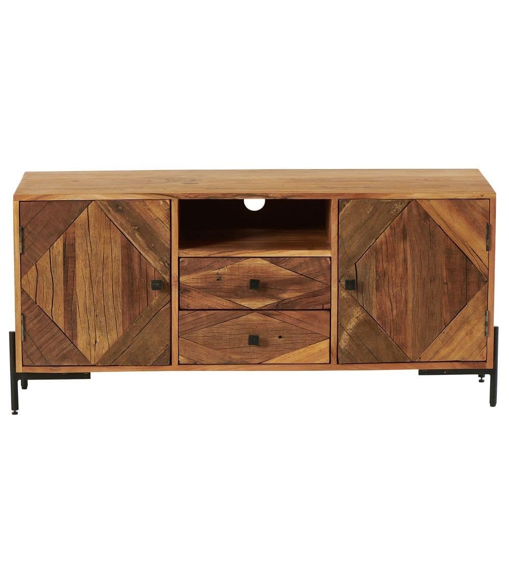 Meuble TV Bois Recyclé Kota Athezza 120cm – Image 2
