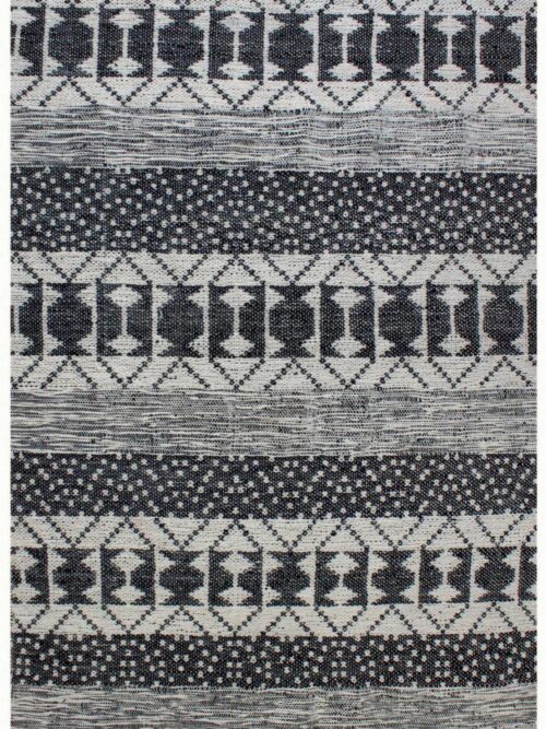 Tapis Zambezi Ivoire/Charbon Polyester