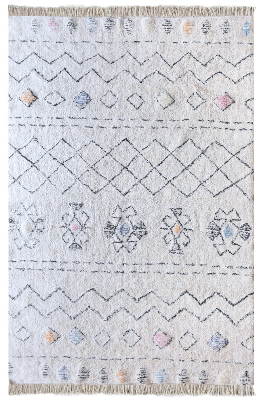 Tapis Seabert Ivoire/Multi Coton