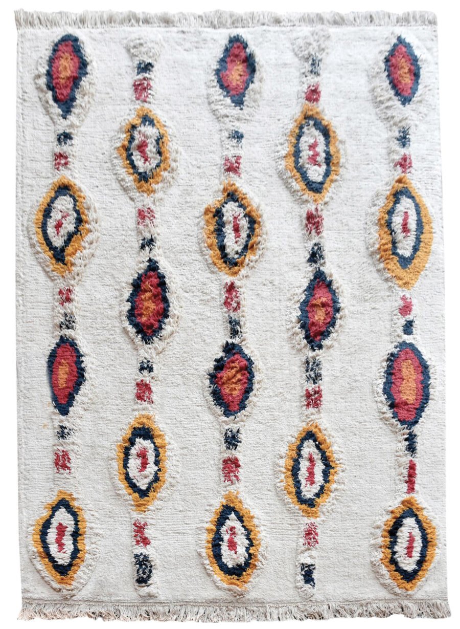Tapis Dorrigo Ivoire/Multi Coton