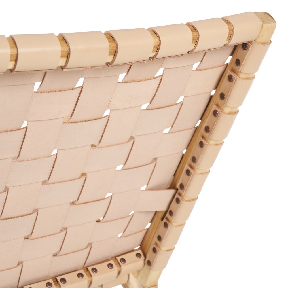Fauteuil Beige Similicuir Ixia 74cm – Image 5