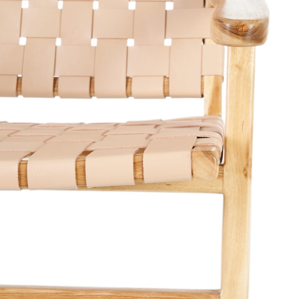 Fauteuil Beige Similicuir Ixia 74cm – Image 7