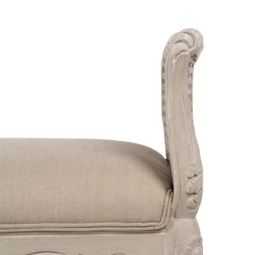 Banquette Gris Bois Manguier Ixia 137cm – Image 3