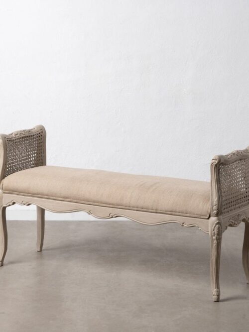 Banquette Gris Bois Manguier Ixia 137cm