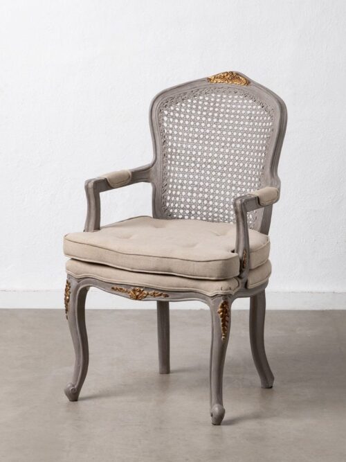 Fauteuil de Table Naturel Bois Manguier Ixia 98,5cm
