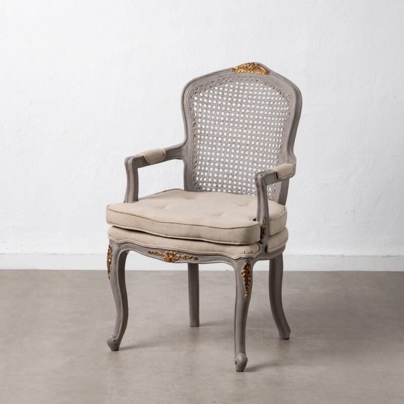 Fauteuil de Table Naturel Bois Manguier Ixia 98,5cm