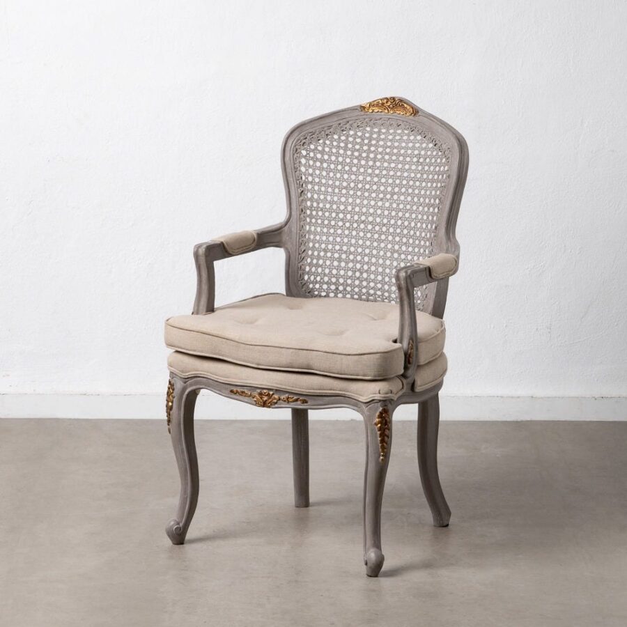 Fauteuil de Table Naturel Bois Manguier Ixia 98,5cm