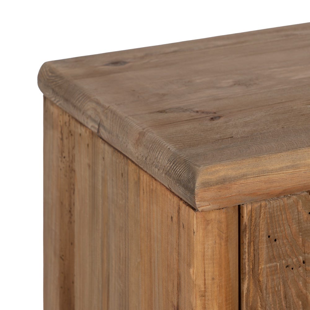 Armoire Naturel Bois De Pin Recyclé Ixia 130cm – Image 3