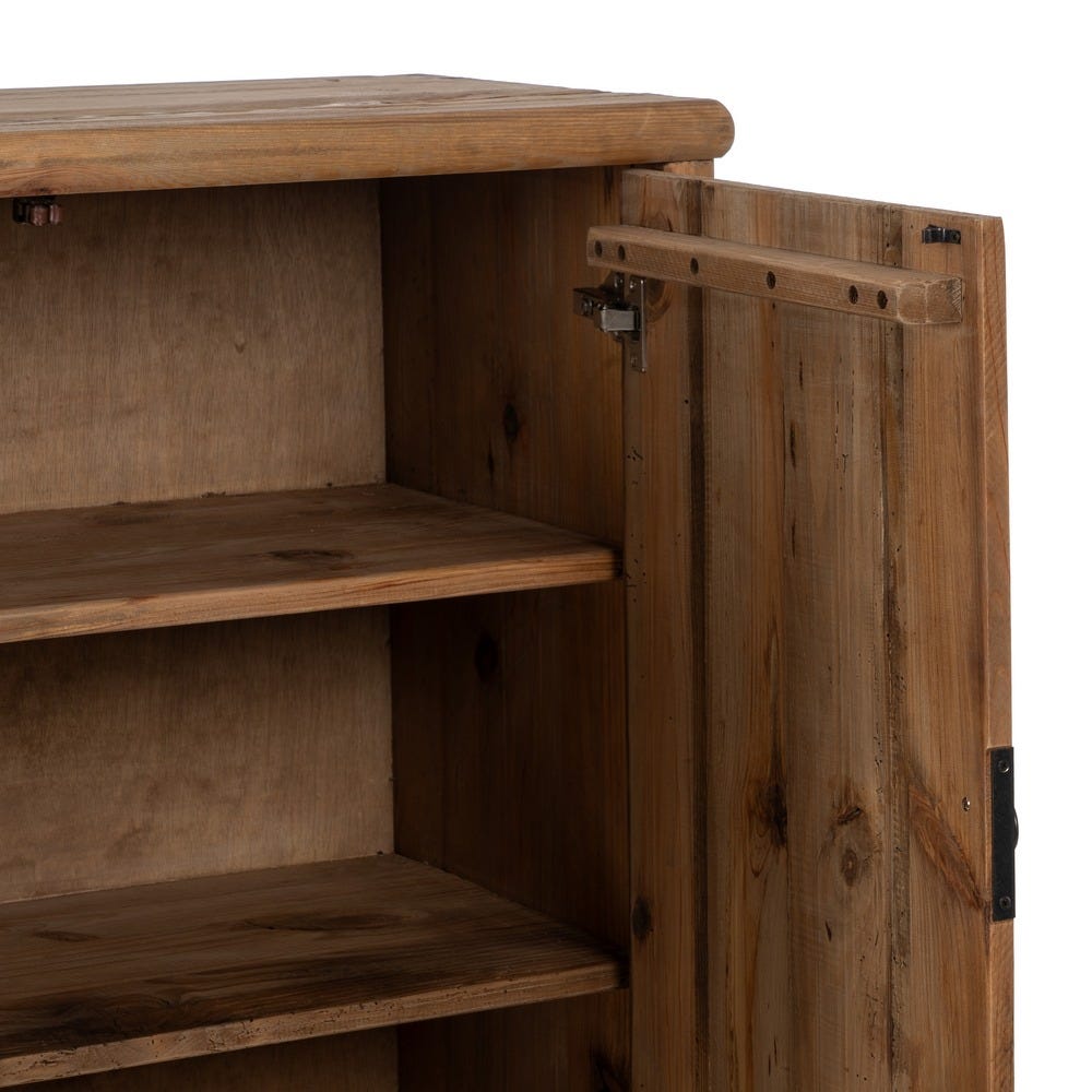Armoire Naturel Bois De Pin Recyclé Ixia 130cm – Image 4