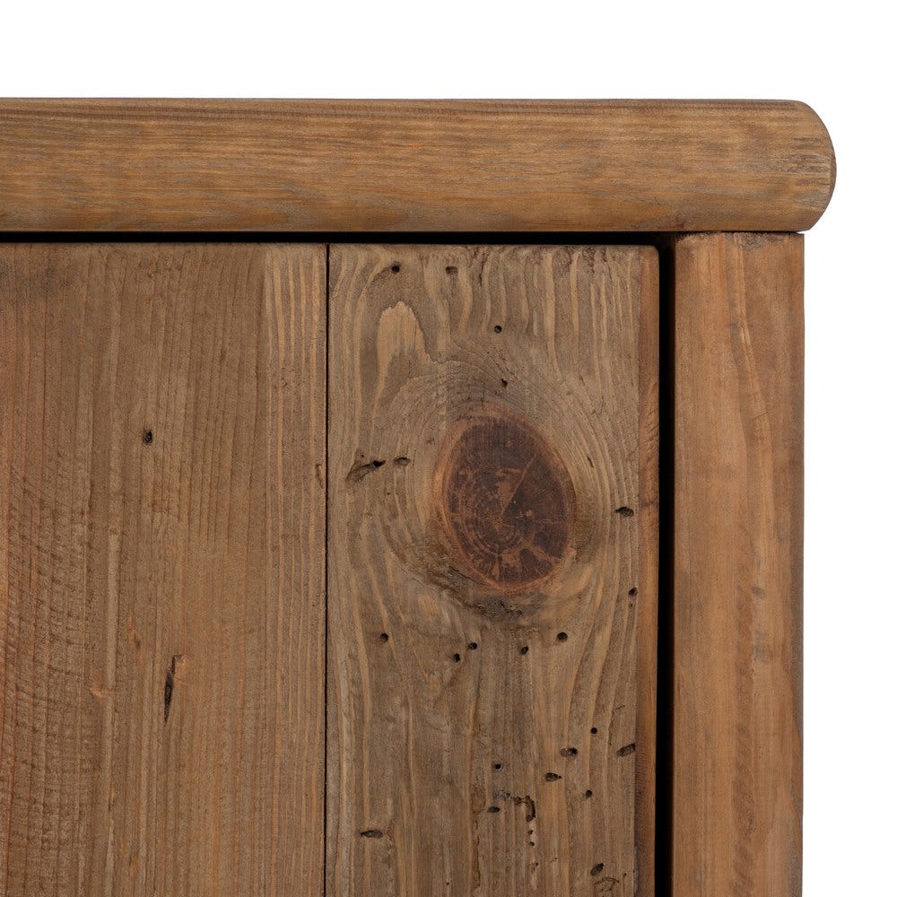 Armoire Naturel Bois De Pin Recyclé Ixia 130cm – Image 6