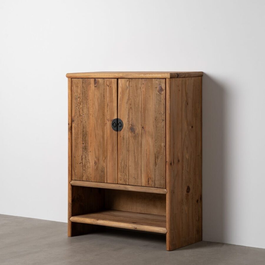 Armoire Naturel Bois De Pin Recyclé Ixia 130cm
