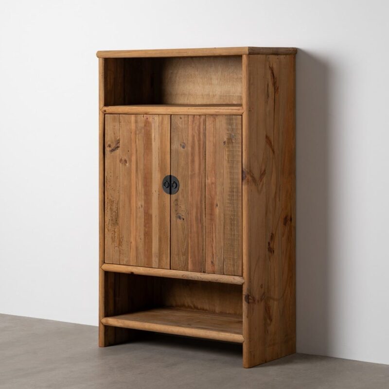 Armoire Naturel Bois De Pin Recyclé Ixia 160cm